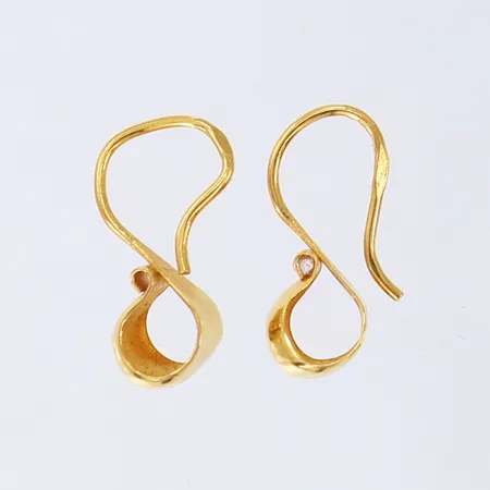 Ett par örhängen, 25mm, 23K Vikt: 2,7 g