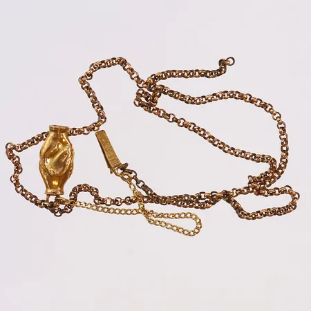  Collier, defekt, metall/guld 18K bruttovikt: 3,5g Vikt: 3,5 g