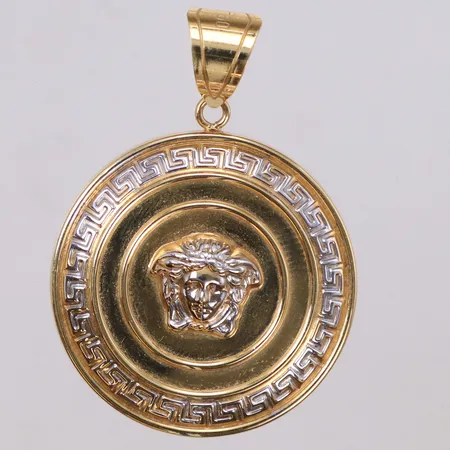 Hänge, längd 52,6mm, bredd 37,0mm, ihålig, OBS! Ej märkesdesign! 18K  Vikt: 8,7 g