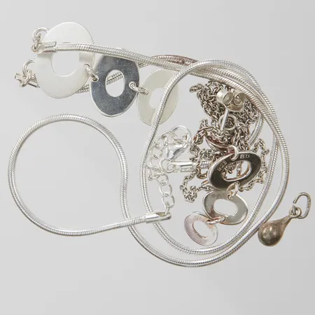 Diverse silver, defekt, missfärgat, udda, silver, 830-925/1000 Vikt: 16,2 g