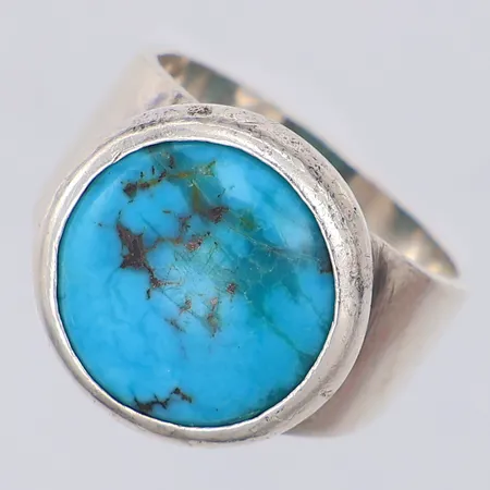 Ring turkos stl 15, 925/1000 silver Vikt: 4,9 g