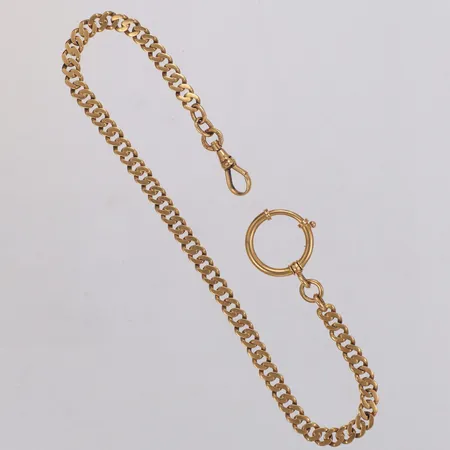 Urkedja, Pansar, längd 28cm, 18K  Vikt: 15,3 g