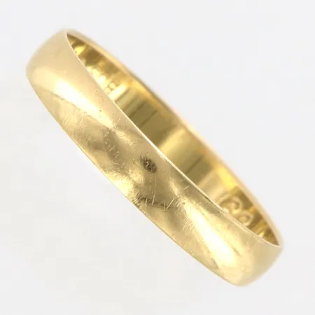 Ring slät stl 18½, bredd: 3mm, gravyr, 18K Vikt: 1,9 g