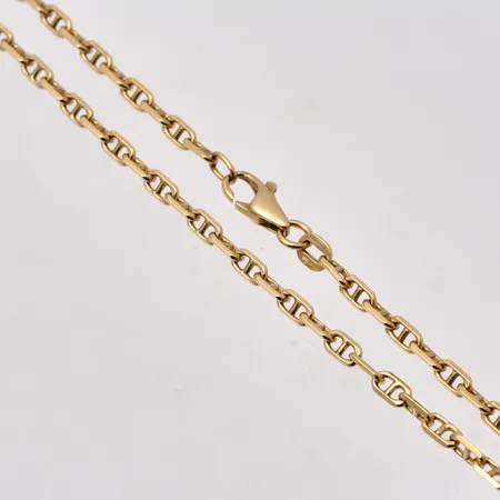 Kedja i 18K guld, 48,5cm, Ankar med stav, bredd 2,8mm, tillverkad av Balestra, vikt 11,76g.