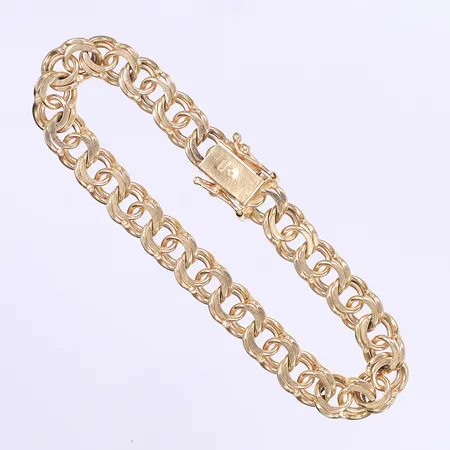Armband, bismarck, 19,5cm, bredd 8,5mm, 18K Vikt: 28,5 g