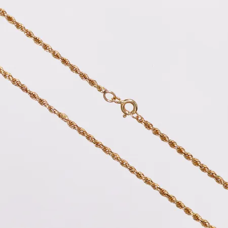 Kedja Cordell 46,5cm, bredd 2mm, defekta länkar, 18K  Vikt: 2,2 g