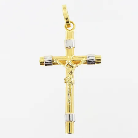 Hänge krucifix, 14x30mm, 18K Vikt: 0,8 g