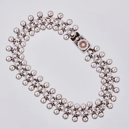 Armband längd ca 19cm, bredd ca 12mm, 830/1000 silver Vikt: 11,4 g