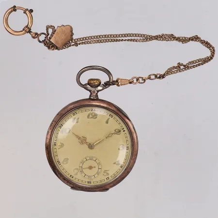 Fickur, Ø50mm, manuell nr 3618749, fungerar, vitmetall, urkedja metall