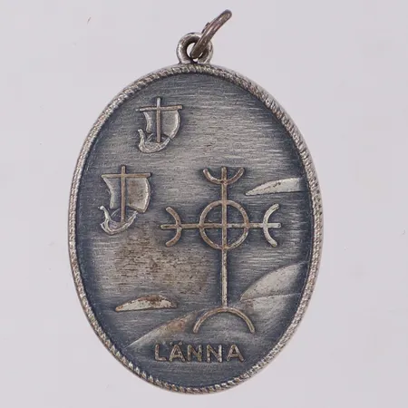 Hänge, längd 37mm, Länna, Sporrong år 1984,  925/1000 silver Vikt: 7,4 g