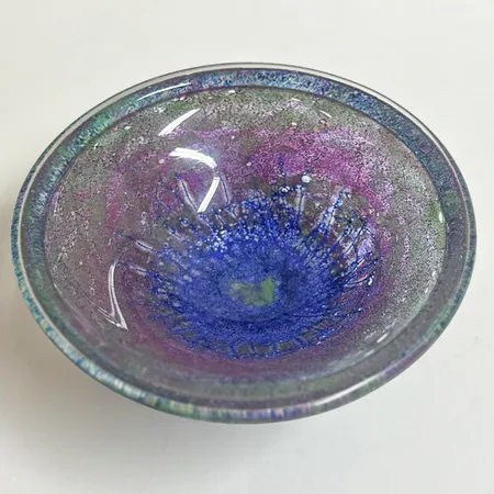 Skålfat Kosta Boda, Göran Wärff höjd ca 7,5cm, bredd ca 14cm, glas, signerad