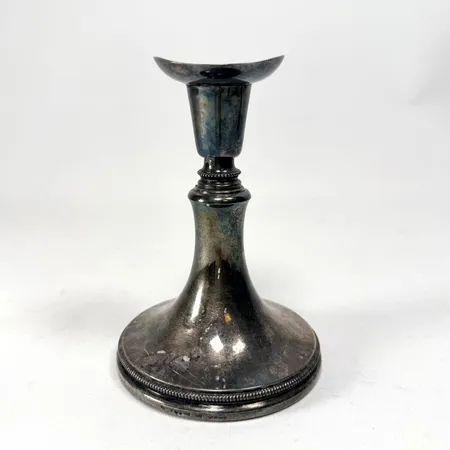 Ljusstake Erik Löfman Markströms Uppsala 1982, höjd 13cm fylld botten gravyr silver 830/1000 Vikt: 239,2 g