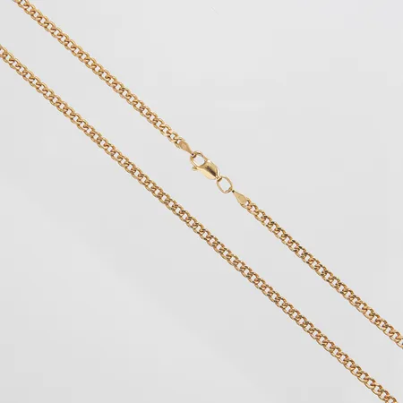 Kedja, Pansar, längd:43cm, bredd: 2,7mm, lagad länk, ihålig, 18K Vikt: 5,3 g