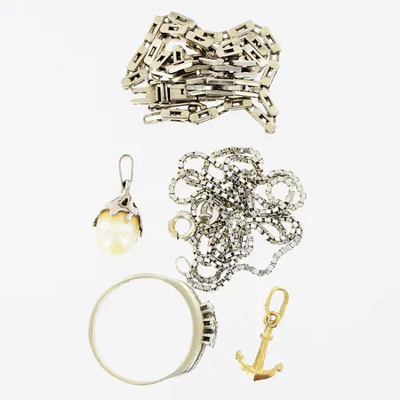 Diverse guld, defekter, 18K Vikt: 19 g