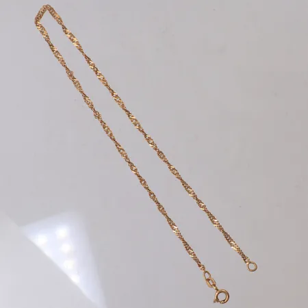 Fotlänk, längd 28cm, bredd 2,3mm, Balestra, 18K Vikt: 3 g