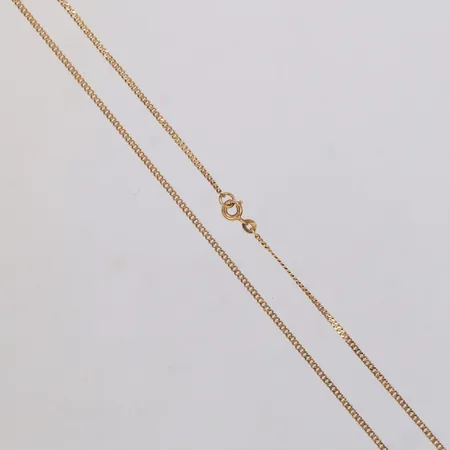 Kedja, längd 47cm, bredd 1,5mm, 18K Vikt: 2,9 g