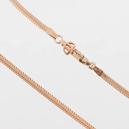 Collier 18k Guldfynd AB,längd ca 43 cm,bredd 2.8 mm. Vikt: 7,9 g