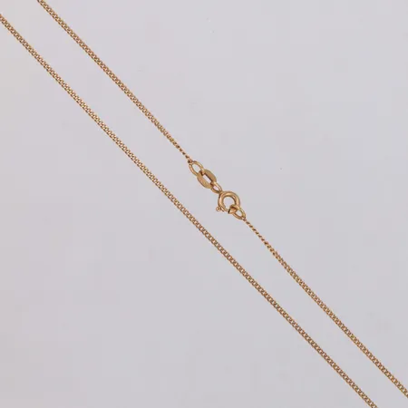 Kedja, längd ca 47cm, bredd 1,1mm,18K Vikt: 2,7 g