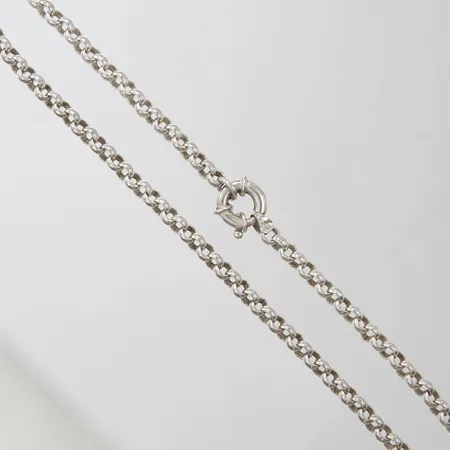 Kedja, Ärtlänk, längd: 42,5cm, bredd: 5,9mm, GFAB, silver, 925/1000 Vikt: 38,7 g