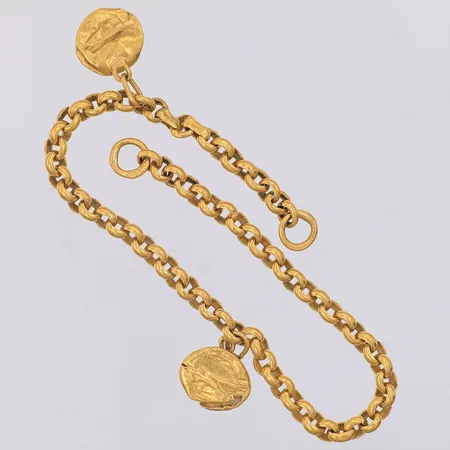 Armband Ärtlänk defekt, saknar lås, skadade länkar, 23K Vikt: 8,5 g