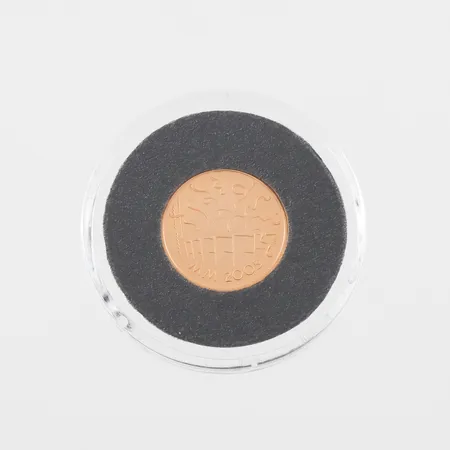 Samlarmynt 20 Euro VM friidrott 2005, Ø 13,9mm, Certifikat nr 010584, etui, 21,6k Vikt: 1,7 g