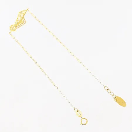 Armband 18,5-20cm, bredd 1-9,5mm, 21K Vikt: 1,3 g