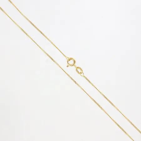 Kedja Pansar 36cm, bredd: 1mm, 18K Vikt: 1,5 g