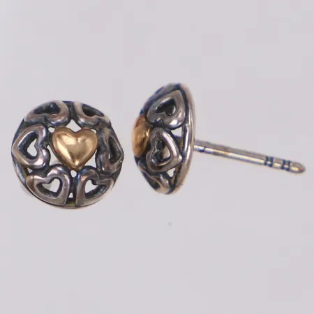 Ett par örhängen, Pandora, Ø8,3mm, snurrebussar saknas, ALE, 925/1000 silver Vikt: 1,4 g