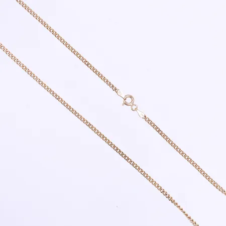 Halskedja pansar 42,5cm bredd 2mm 18K Vikt: 3,4 g