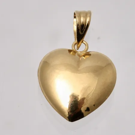 Hänge i 18K guld, Hjärta, mått 12x18,2mm, vikt 0,53g.