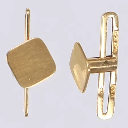 Ett par manschettknappar 19x7mm 18K Vikt: 2,2 g Vikt: 2,2 g
