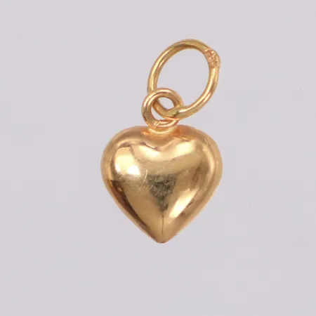 Hänge, hjärta, längd 11,9mm, bredd 6,9mm, 18K Vikt: 0,3 g
