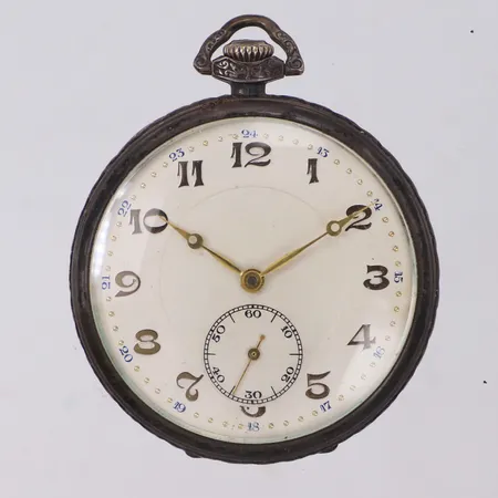 Fickur, Ø49,2mm, 75, går ej, 925/1000 silver. Bruttovikt 58,1g Vikt: 58,1 g