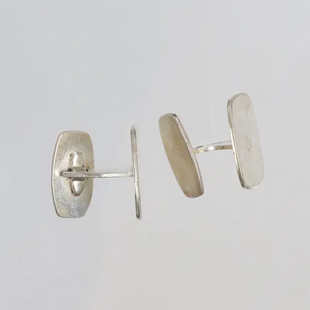 Ett par Manschettknappar 15x19mm K&EC (Ceson) Göteborg 1966 silver 830/1000 Vikt: 10,9 g