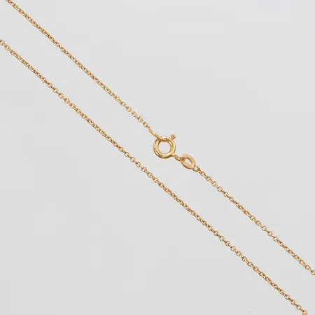 Kedja, Ankar, längd: 37,5cm, bredd: 1,1mm, svenska stämplar, 18K Vikt: 1,9 g