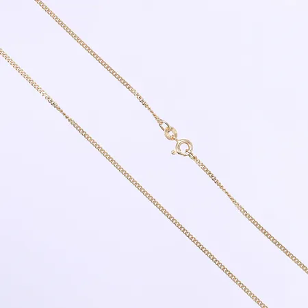 Halskedja Pansar 42cm bredd 2mm 18K  Vikt: 4,1 g