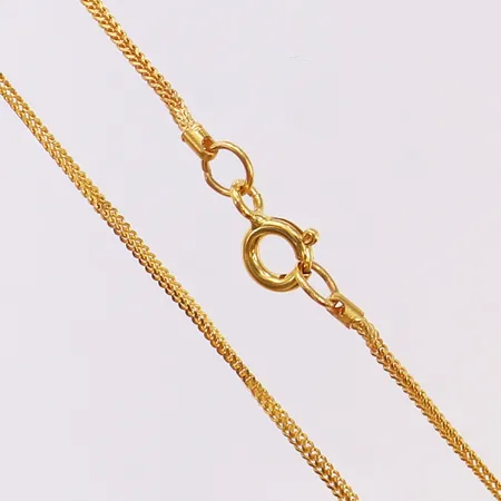 Kedja Rävsvans 47cm, bredd 1mm, 21K Vikt: 3,2 g