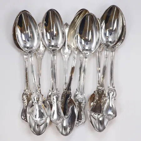 12st Matskedar modell Olga längd 18 cm GAB silver 830/1000 Vikt: 569,5 g