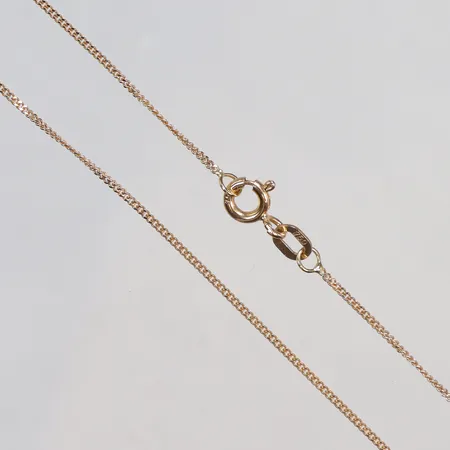 Halskedja Pansar, längd 36cm, bredd ca 1mm, 18K Vikt: 1,5 g