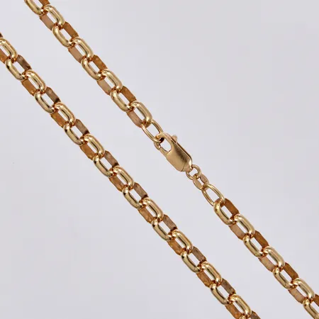 Kedja längd ca 45cm, bredd ca 5mm, GHA 18K Vikt: 14,5 g
