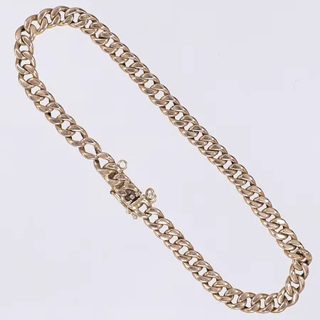 Armband pansar längd 19cm bredd 4,4mm, mycket sliten, 14K Vikt: 4,7 g