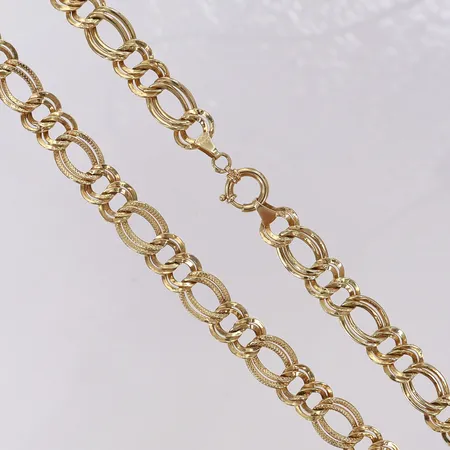 Collier 51cm, bredd 10mm, 14K Vikt: 14,8 g