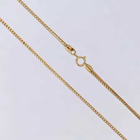 Kedja Rävsvans, 46cm, bredd 1,2mm, 21K Vikt: 6,7 g