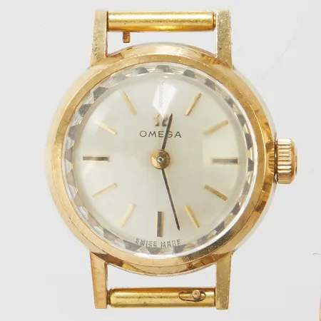 Damur, Omega, 14K, Ø19mm, manuell, länk 18K, bruttovikt 22,1g