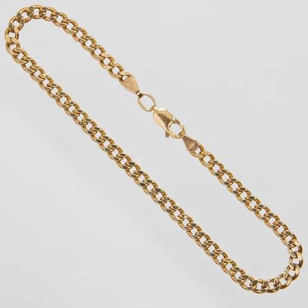 Armband, Pansar, längd:19cm, bredd: 3,5mm, ihåligt, 18K Vikt: 3,7 g