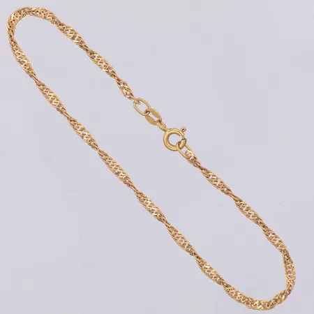 Armband Singapore 18,2cm, 2mm, Svedbom & Co AB, 18K Vikt: 2 g