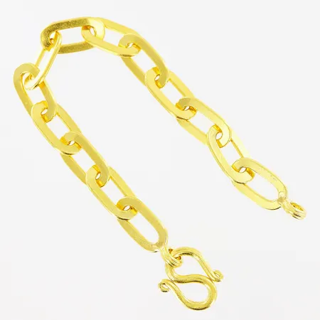 Armband 17,5cm, bredd 8,5mm, 23K Vikt: 30,3 g