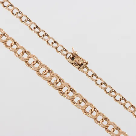 Collier Bismarck 18k,längd ca 47 cm,bredd 4.1-6.7 mm. Vikt: 15,7 g
