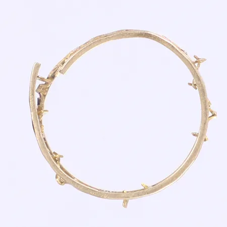 Ring ca stl 16½ bredd 5mm defekt 14K  Vikt: 1,2 g