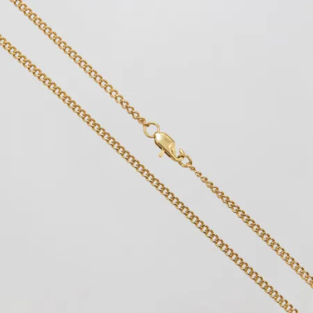 Kedja, Pansar, ihålig, längd: 56,5cm, bredd: 2,6mm, defekt lås, 18K Vikt: 13,2 g